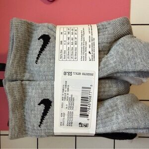 Nike Men's Athletic Gray Crew Socks